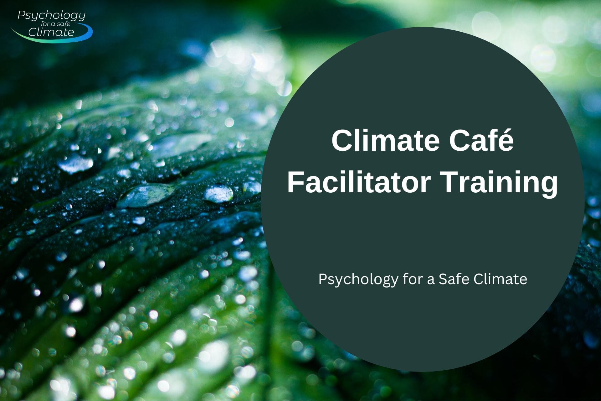 Climate Cafe Facilitator Training