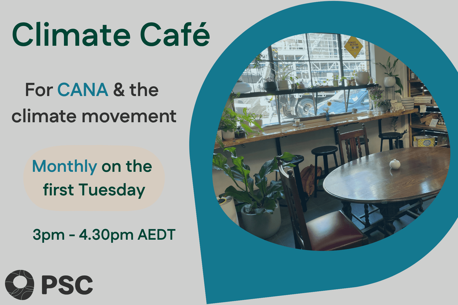 CANA + Climate movement - Climate Café